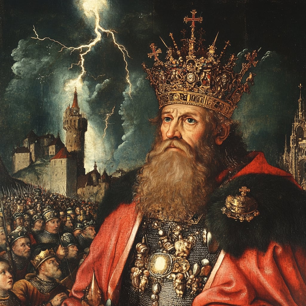 Charlemagne crowned Holy Roman Emperor (800 AD) - Philosophical Concept | Alexandria