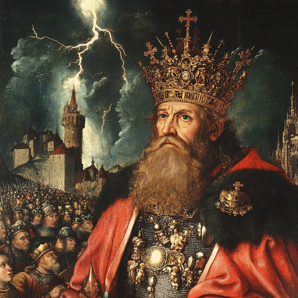 Charlemagne crowned Holy Roman Emperor (800 AD) - Philosophical Concept | Alexandria